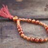Red Agate and Aventurine Bracelet Mala