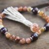 Red Lodolite and Garnet Mala