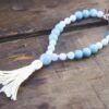 Blue Jade and Aquamarine Wrist Mala