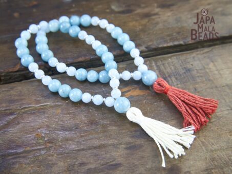 Blue Jade and Aquamarine Malas