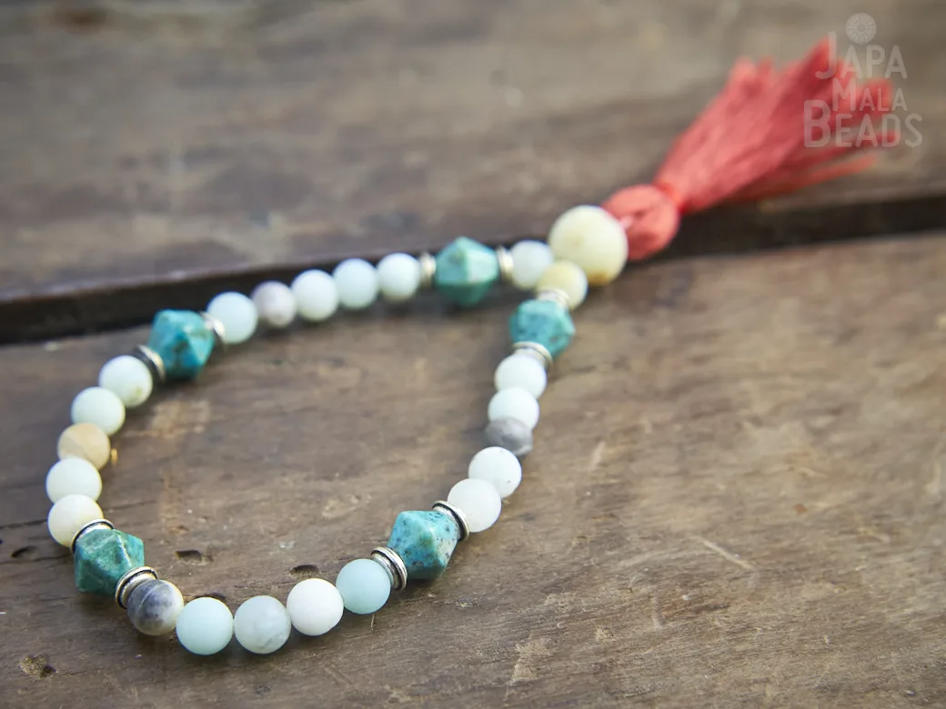 Amazonite and Turquoise Wrist Mala