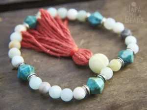 Amazonite and Turquoise Bracelet Mala
