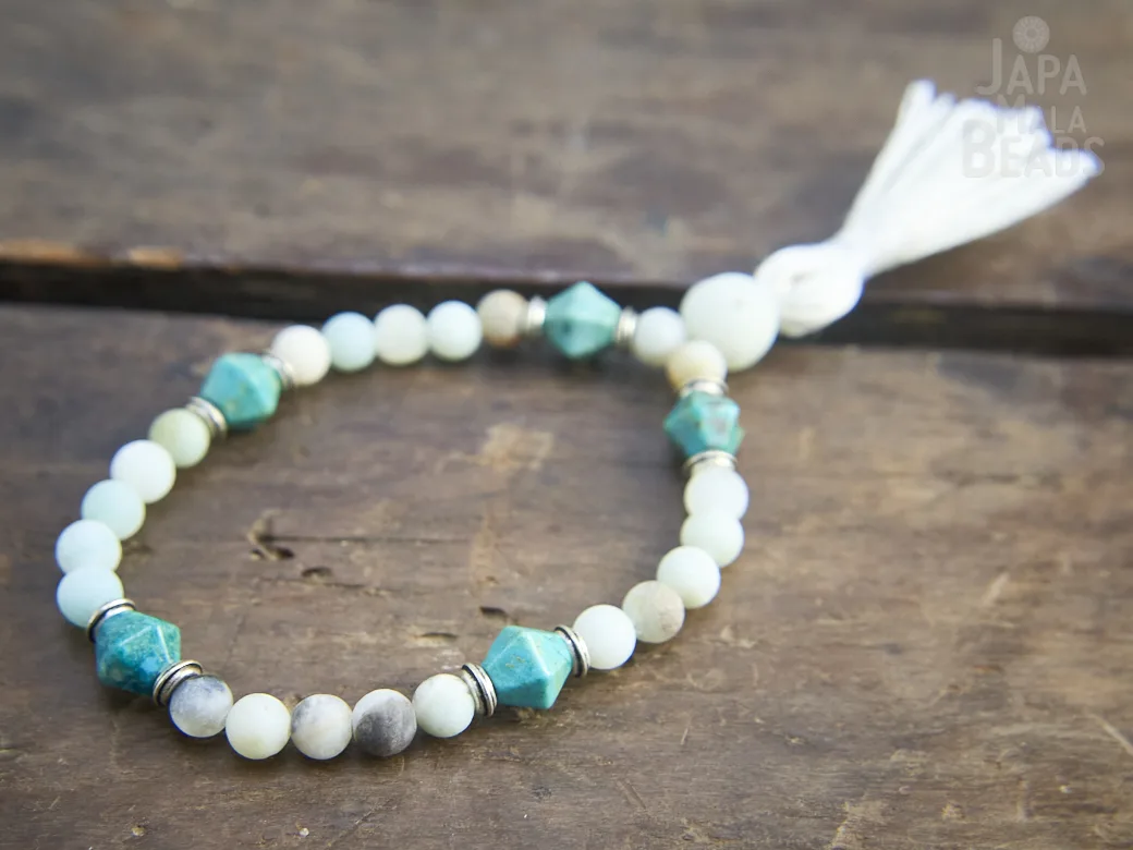 Amazonite and Turquoise Wrist Mala