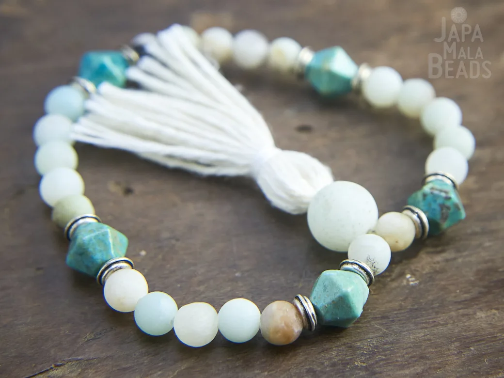 Amazonite and Turquoise Bracelet Mala