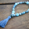 Apatite and Blue Jade Wrist Mala