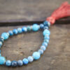 Apatite and Blue Jade Wrist Mala