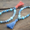 Apatite and Blue Jade Bracelet Malas