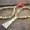 Green Garnet and Cedarwood Bracelet Malas