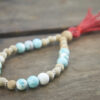 Magnesite Silkwood bracelet mala
