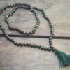 Rosewood Malachite full mala