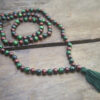 Rosewood Malachite necklace mala