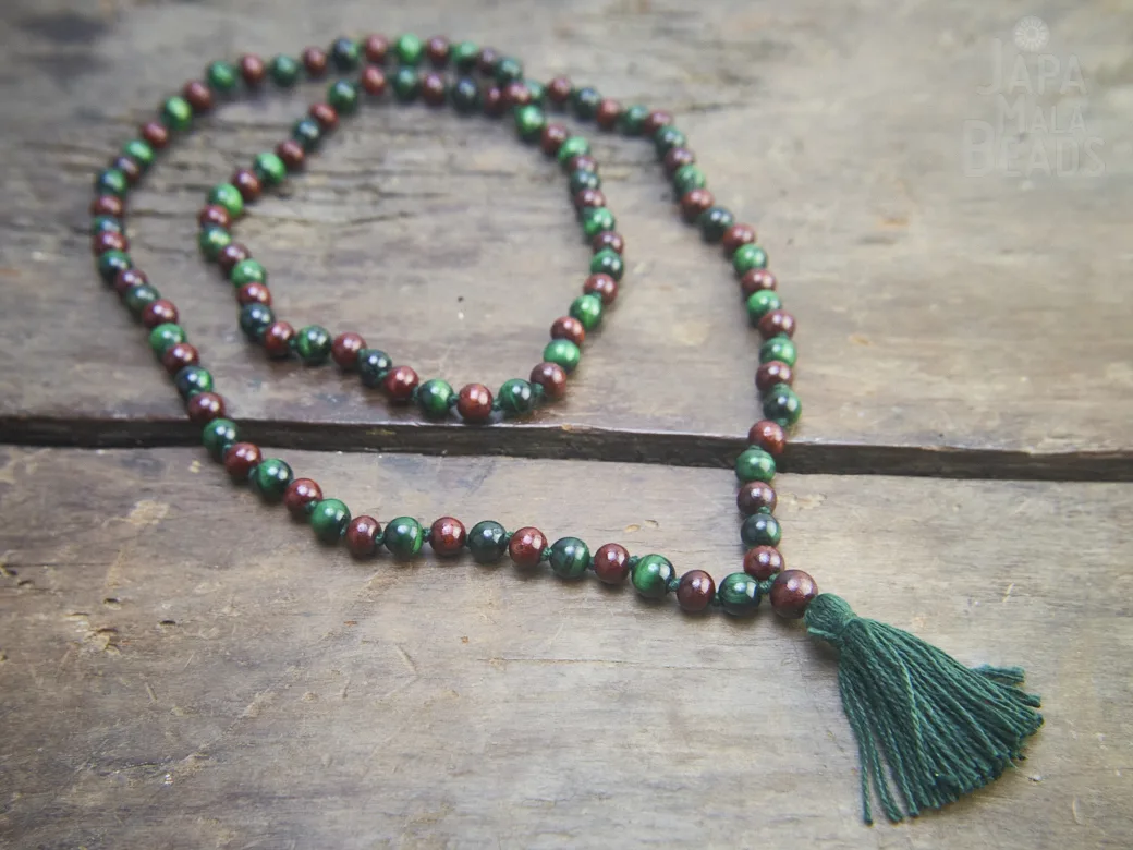 Malachite and Rosewood Full Mala Rosewood Malachite full mala