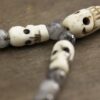 Tourmalated Quartz and Bone Mala