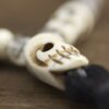 Tourmalated Quartz and Bone Mala