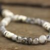 Tourmalated Quartz and Bone Mala