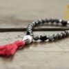 Larvikite and Black Onyx Mala