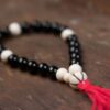 Black Onyx and Bone Mala