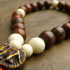 Poppy Jasper and Bone Mala