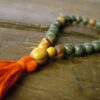 Russian Serpentine and Olivewood Mala