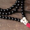Black Onyx and Bone Full Mala