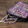 Brocade Satin Zipper Mala Bag