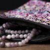 Brocade Satin Zipper Mala Bag
